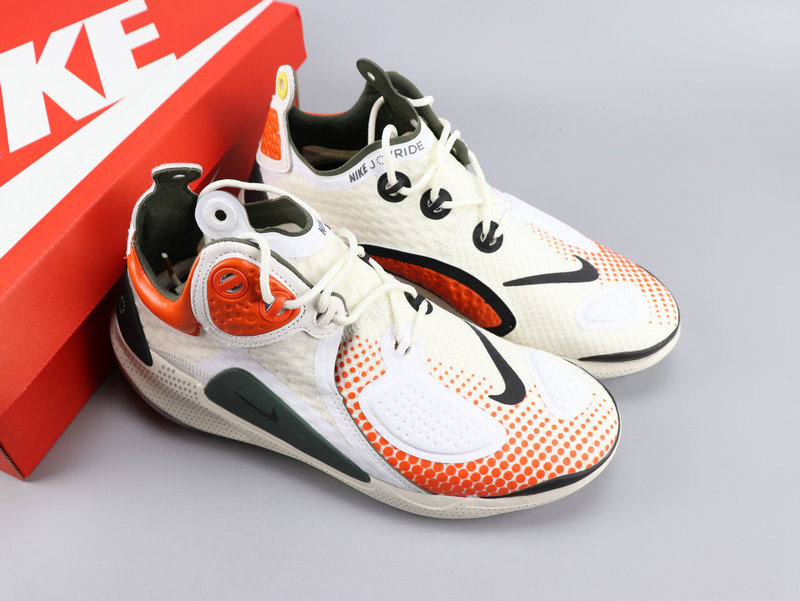 Women Nike Joyride CC3 Setter White Orange Black Shoes - Click Image to Close